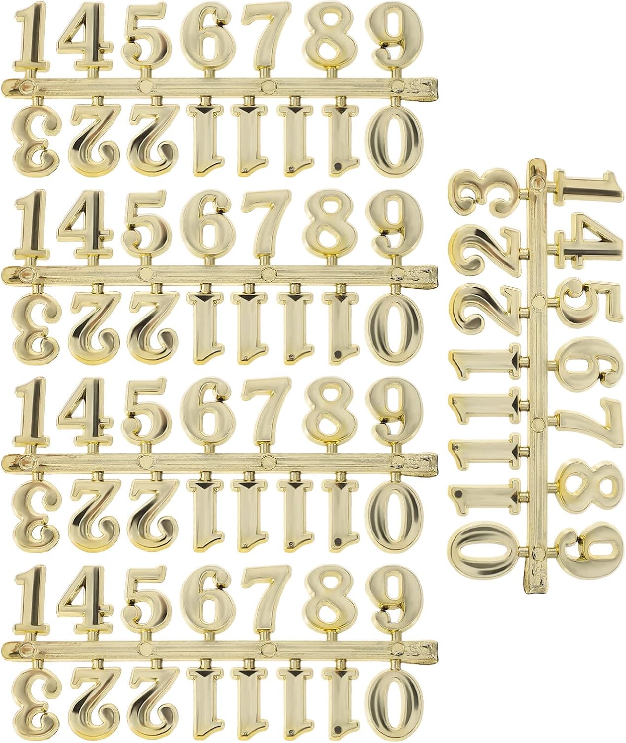 Cabilock 5 Sets Clock Number Plate DIY Wall Clock Adhesive