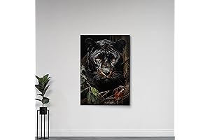 Black Panther Wall Art: Captivating Wildlife Animal Prints for Home Decor