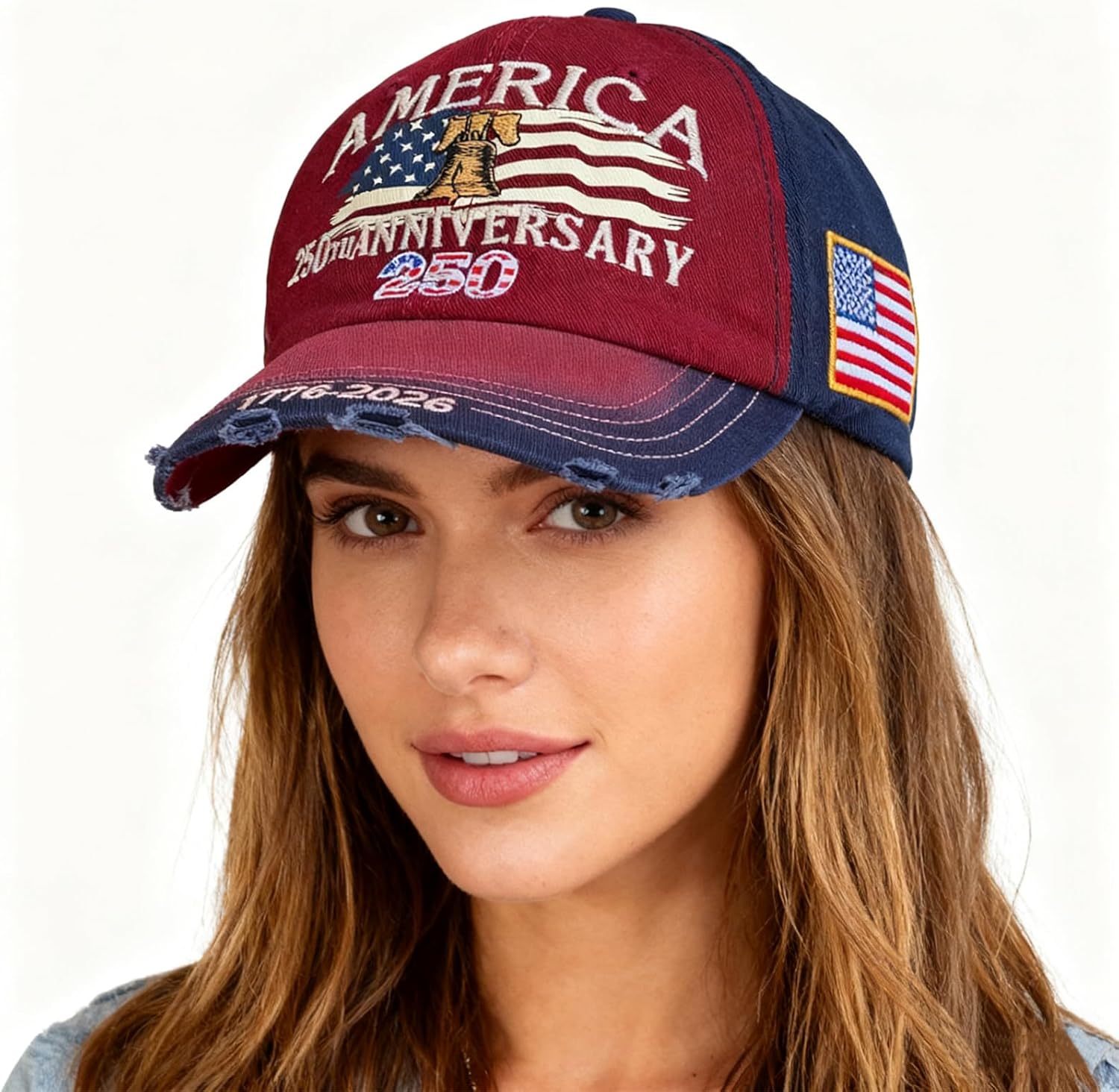 250th Anniversary USA Hat, 250 Year American Patriotic Retro Baseball Caps, United States Cap America Freedom Gifts Men Women - Image 2