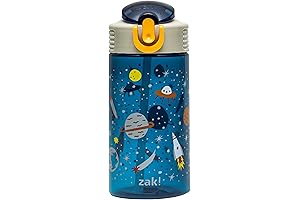 Reusable Kids Water Bottle with Straw by Zak Designs