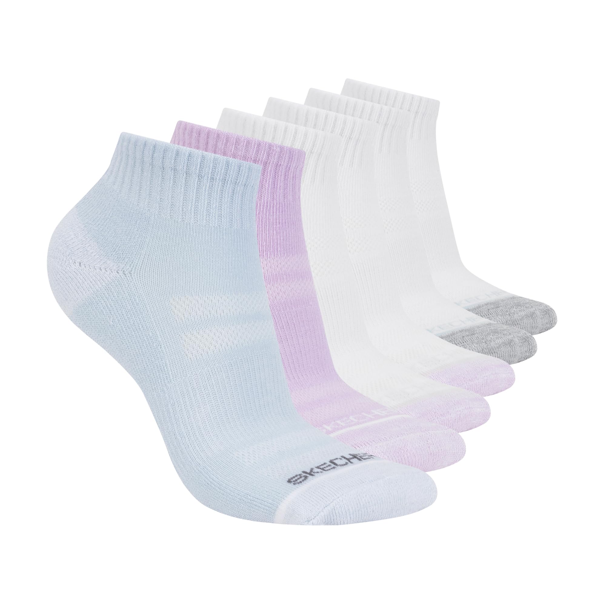 Skechers Women's Performance Quarter Crew Socks (6-Pack)