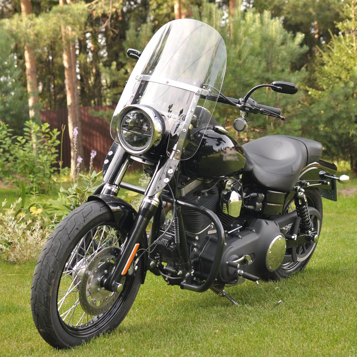 Amazon | TooHR ハーレー用 ウインドスクリーン ABSプラスチック製