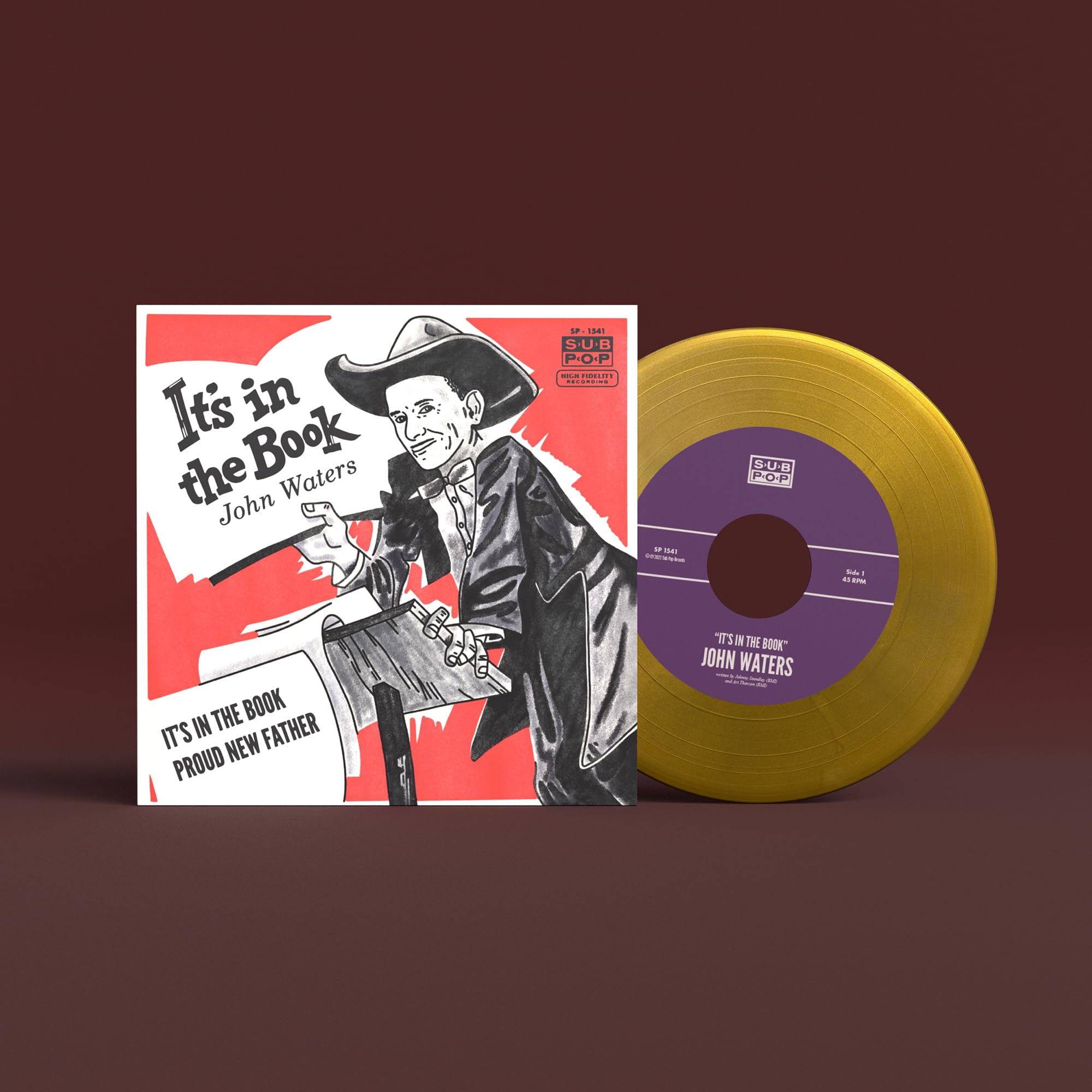 WATERS, John - It's In The Book - Vinyl (gold vinyl 7"")