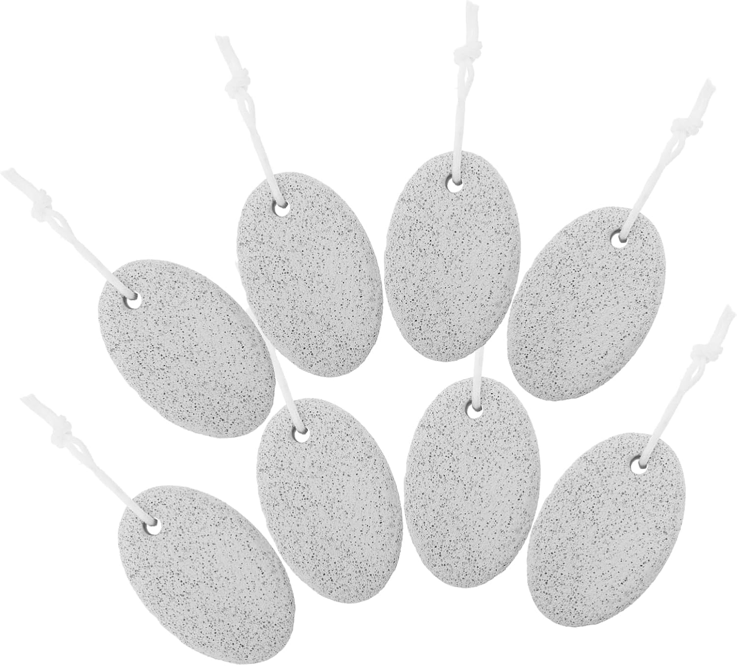 8pcs Callus Removing Pumice Stones for Foot Care and Pedicure Lightweight Oval Foot Grinding Stones for Dead Skin Removal