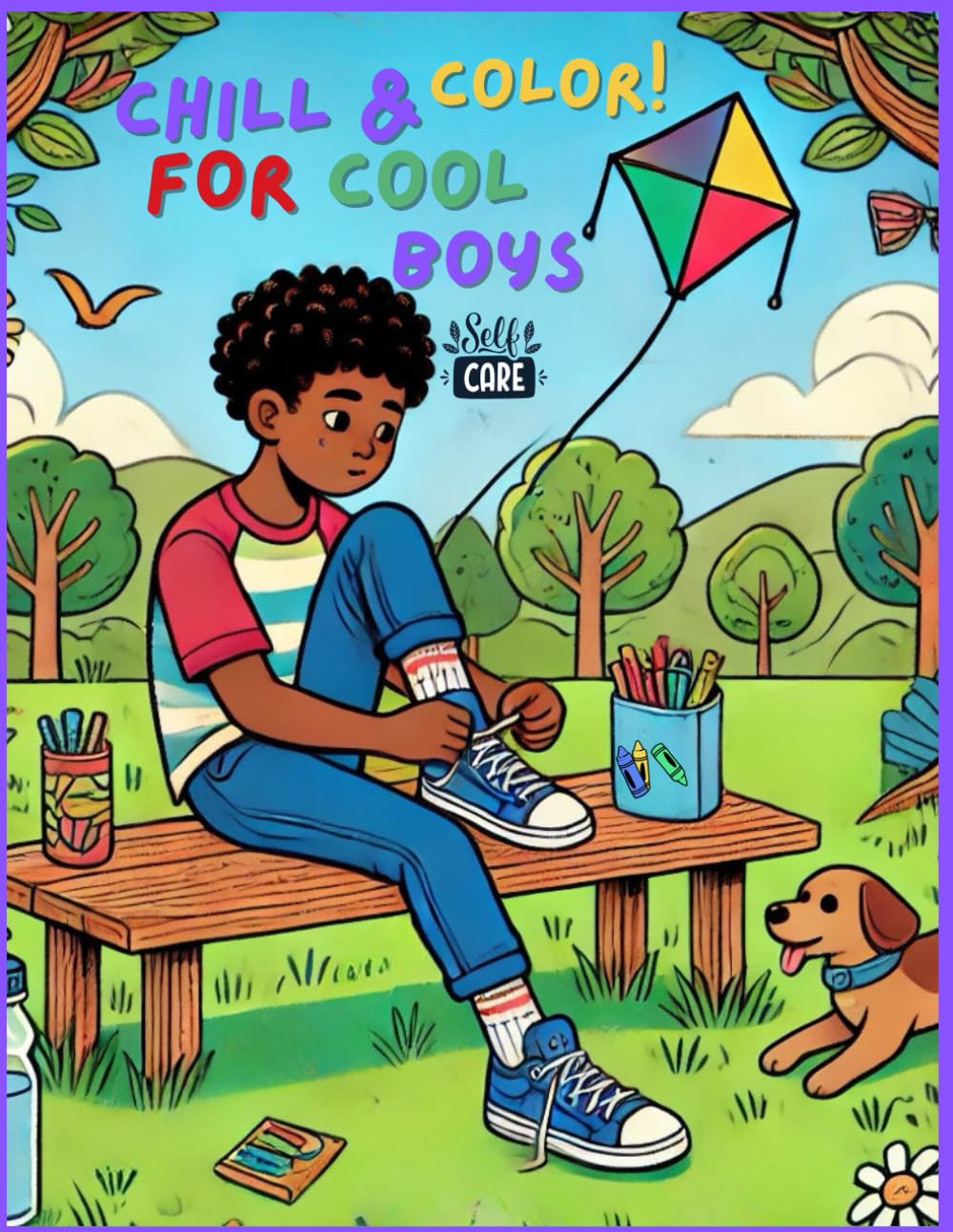 CHILL & COLOR SELF-CARE COLORING BOOK FOR COOL BOYS: CLEAN HANDS, TEACH HYGIENE, CONFIDENCE, AND LIFE SKILLS