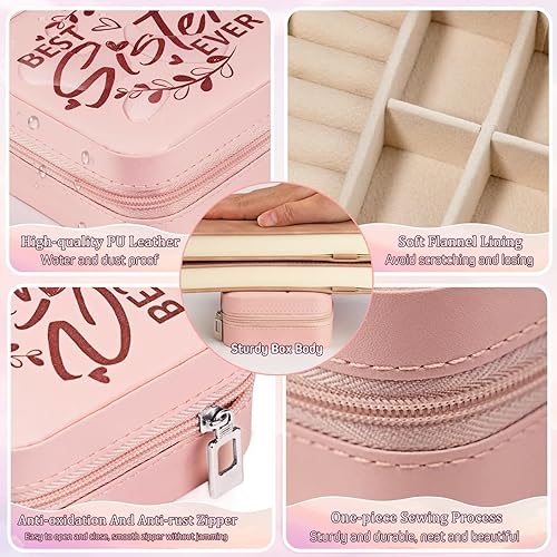 Miniatura 6 de QLOVEA Regalos para tía de sobrina sobrino, estuche de joyería de regalo para la mejor tía del mundo, regalo de agradecimiento para el día de la