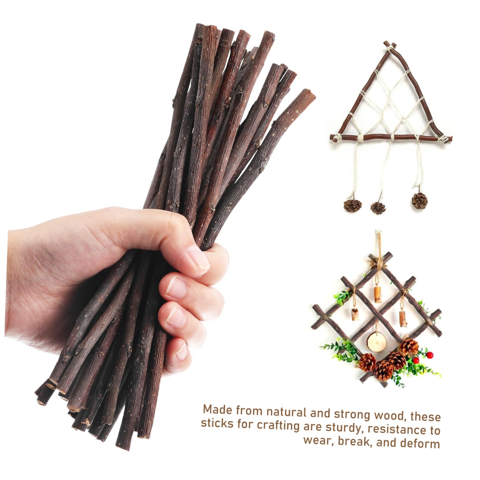 LIFKOME 5 Ensembles Bâtons Naturels Pour Artisanat Lot Bâtons Longs Pour Projets Diy Décorations Photo Et Artisanat À Domicile 50 Pièces * 5
