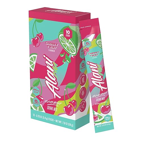 Miniatura 9 de Alani Nu Paquetes de energía en barra, activa con agua, 200 mg de cafeína, cero azúcar, 30 mcg de biotina, formulado con aminoácidos como la