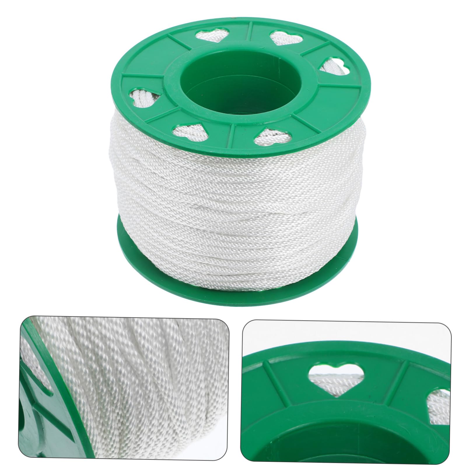 ifundom 1 Rollo Tirar de Las Cuerdas cortacésped Inicio Comenzar reemplazo del cordón Tirar del Cable Cuerda de Arranque de Tirar de la Cuerda Nylon Green
