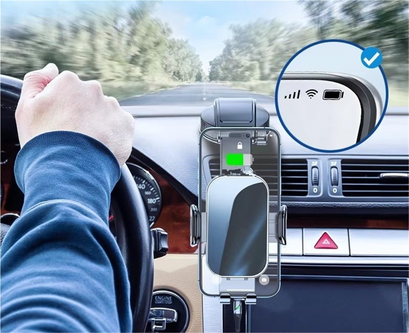Per Huawei QOOVI Supporto Telefono Auto Supporto Cruscotto Universale Cellule GPS Supporto Presa D'aria Culla Accessori Porta Cellulare Auto
