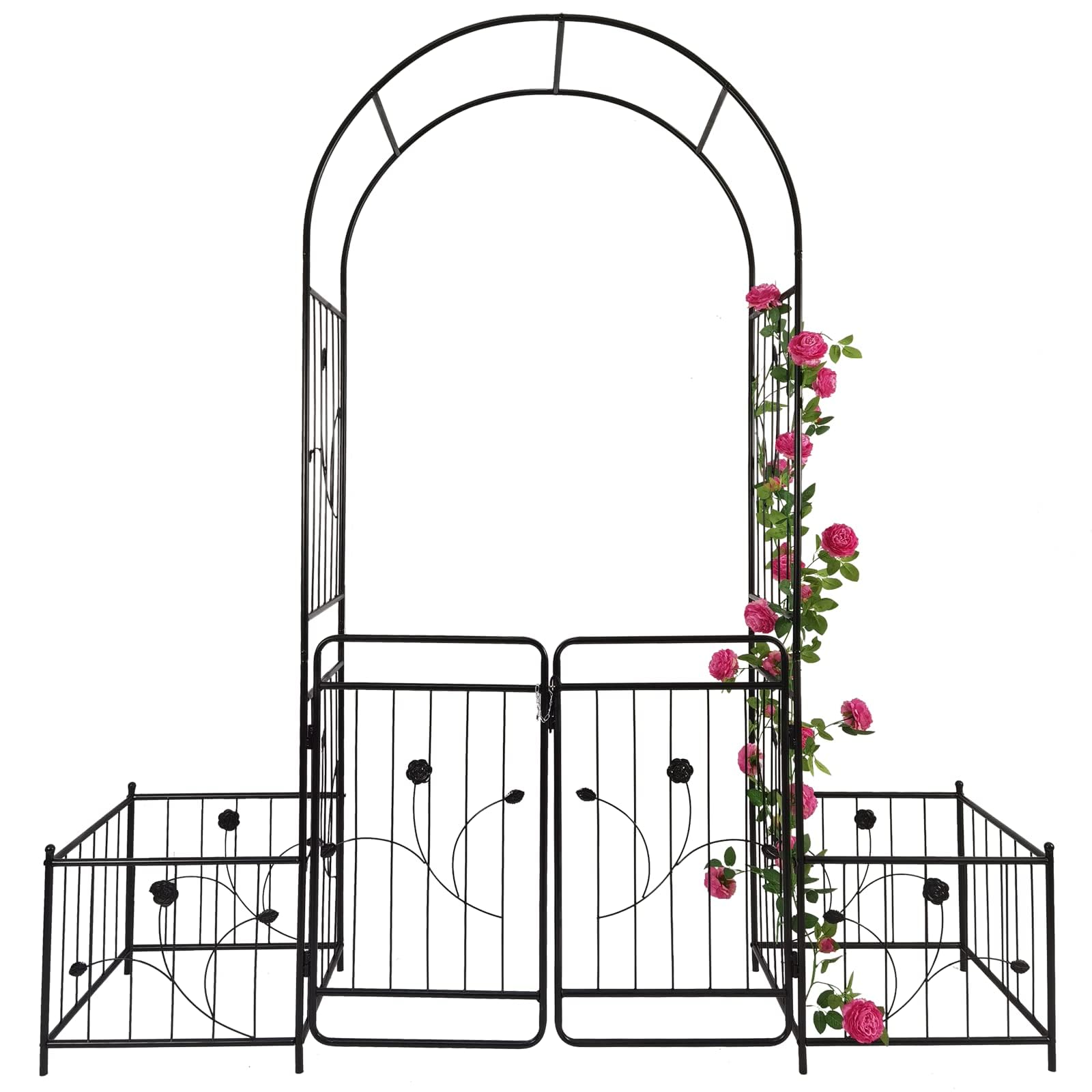 Arche de jardin en métal pour créer un passage romantique fleurit
