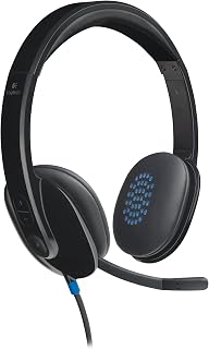 Logitech H540 USB Headset for PC and Mac (Renewed)