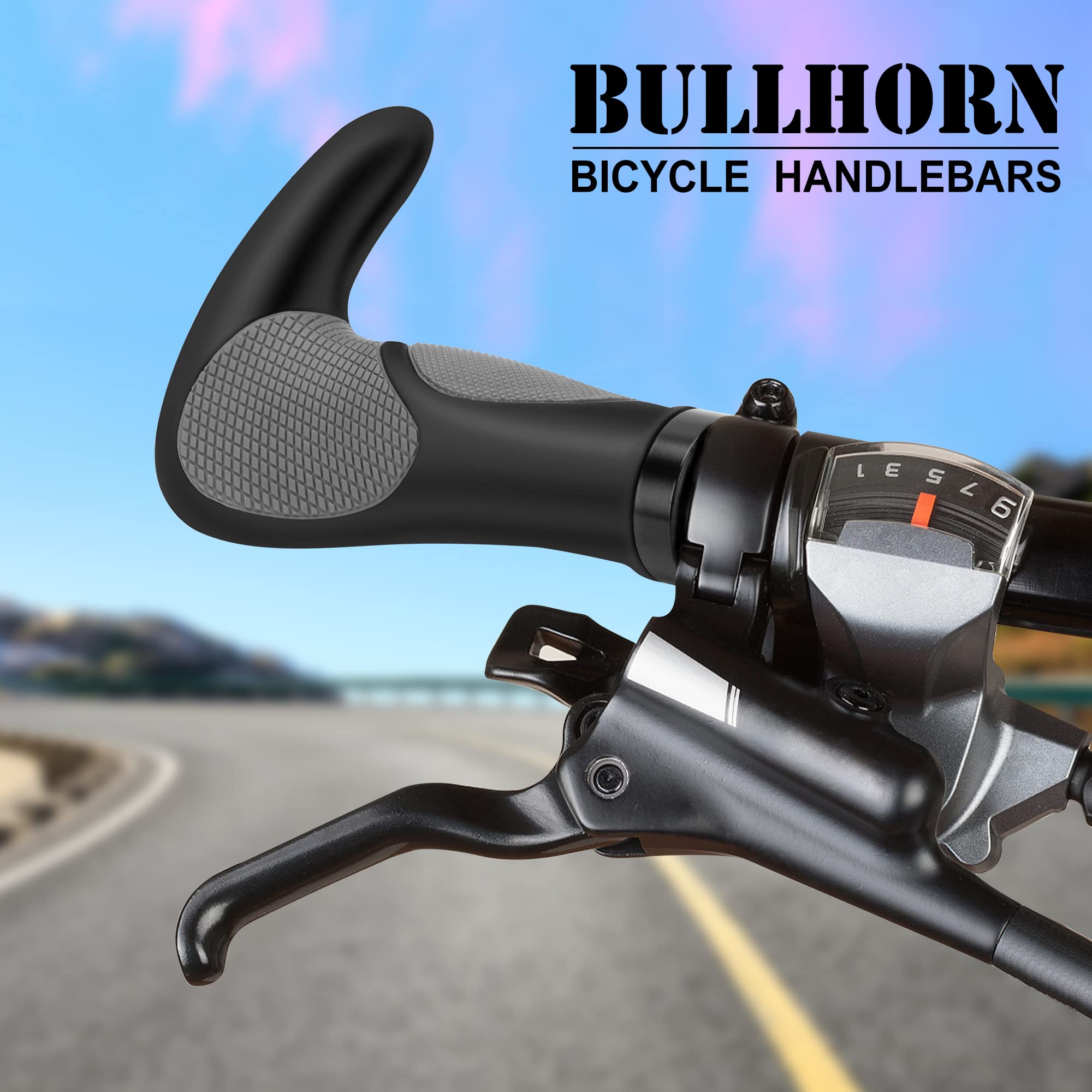 Manopole Mtb LYCAON Impugnature Per Manubrio Bici, Impugnatura Per