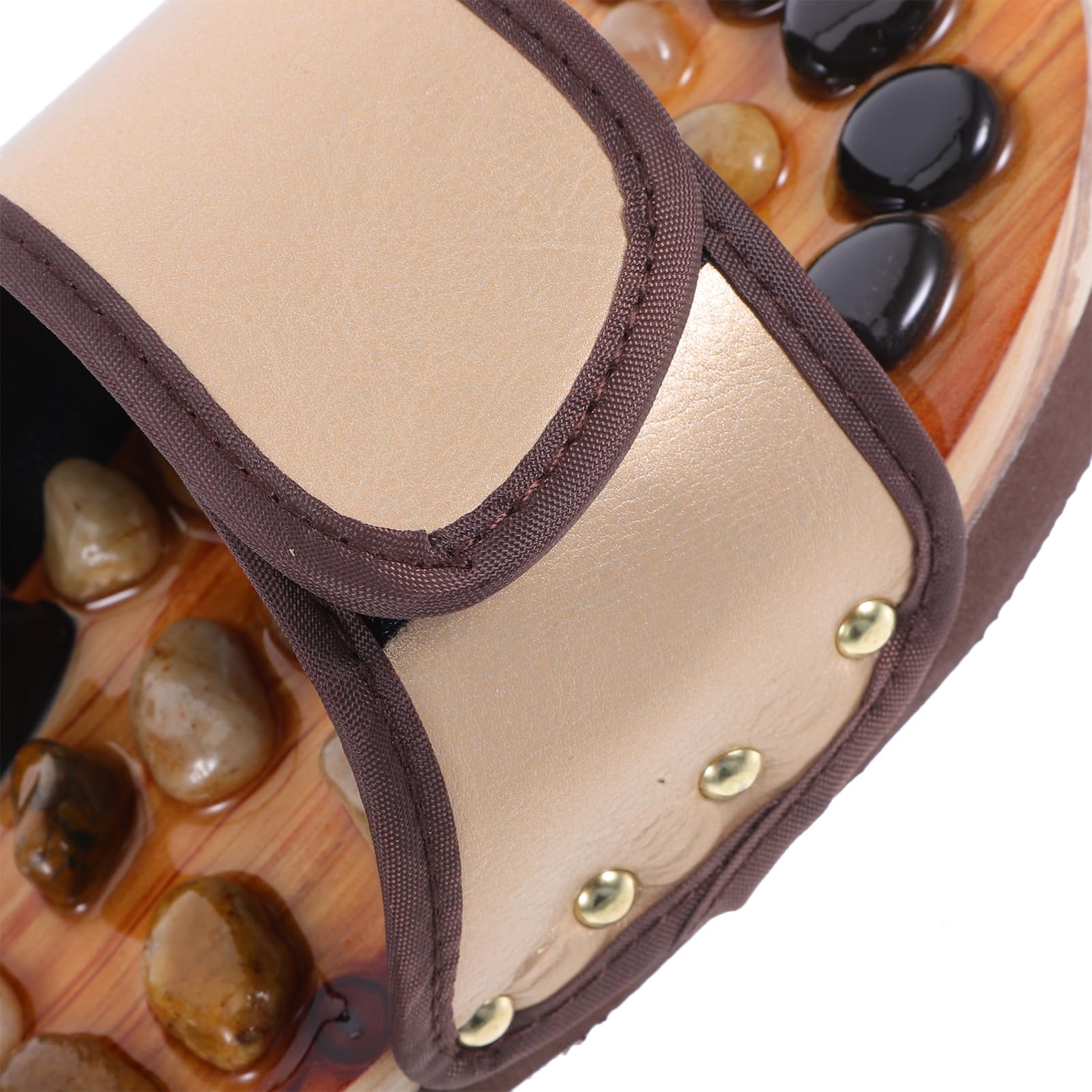 1 Paar Bequeme Fußmassage Sandalen aus Kieselsteinen für Akupressur und Fußtherapie für Drinnen und Draußen Fördert die Durchblutung und Müdigkeit