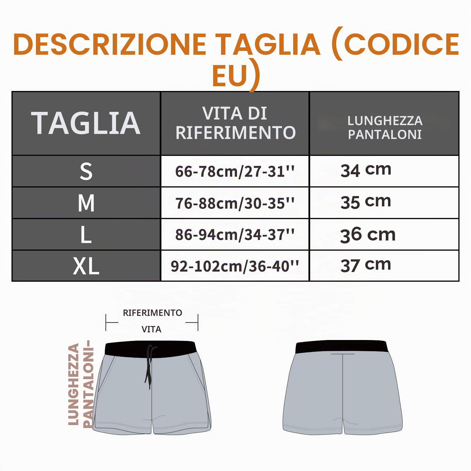 Costume Uomo Mare Costumi da Bagno Piscina Nuoto, Pantaloncini Uomo Sportivi Palestra Running Pantaloni Corti Estivi Calzoncini Corsa Surf con Tasca a Cerniera