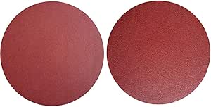 10 unidades de discos de lijado de óxido de aluminio PSA sin agujero de 12 pulgadas, autoadhesivo (5 de cada uno de 100 180)