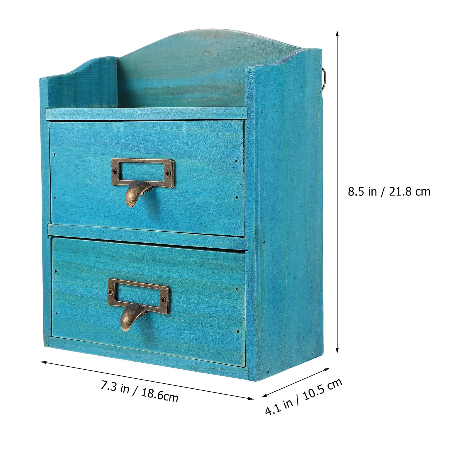 MAGICLULU Organizer Contenitore Multipurpose a 2 Livelli in Legno per e Cosmetici da Scrivania per Camerette e Spazi Piccoli