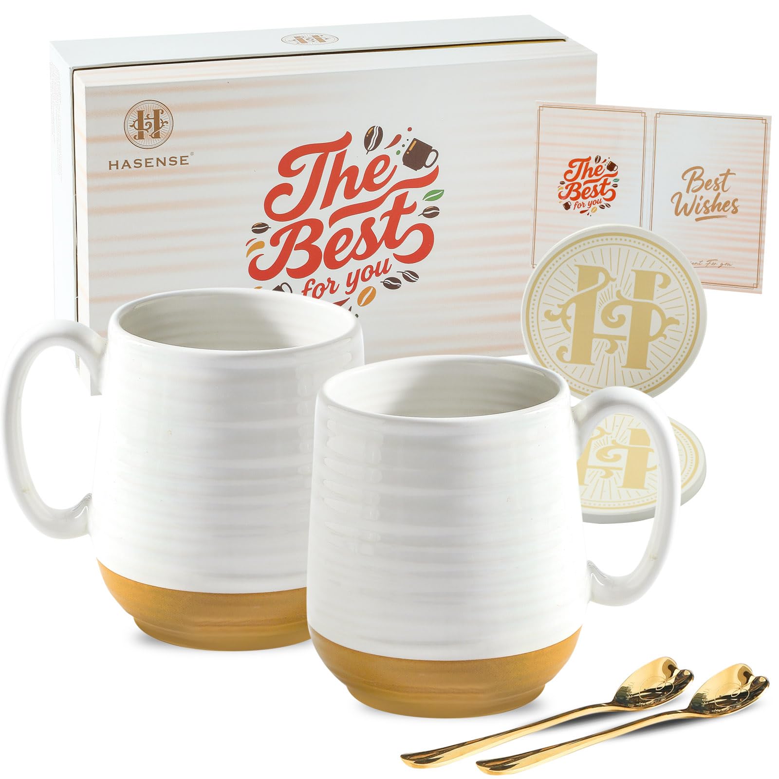 HASENSE Coffee Mugs Gift Set