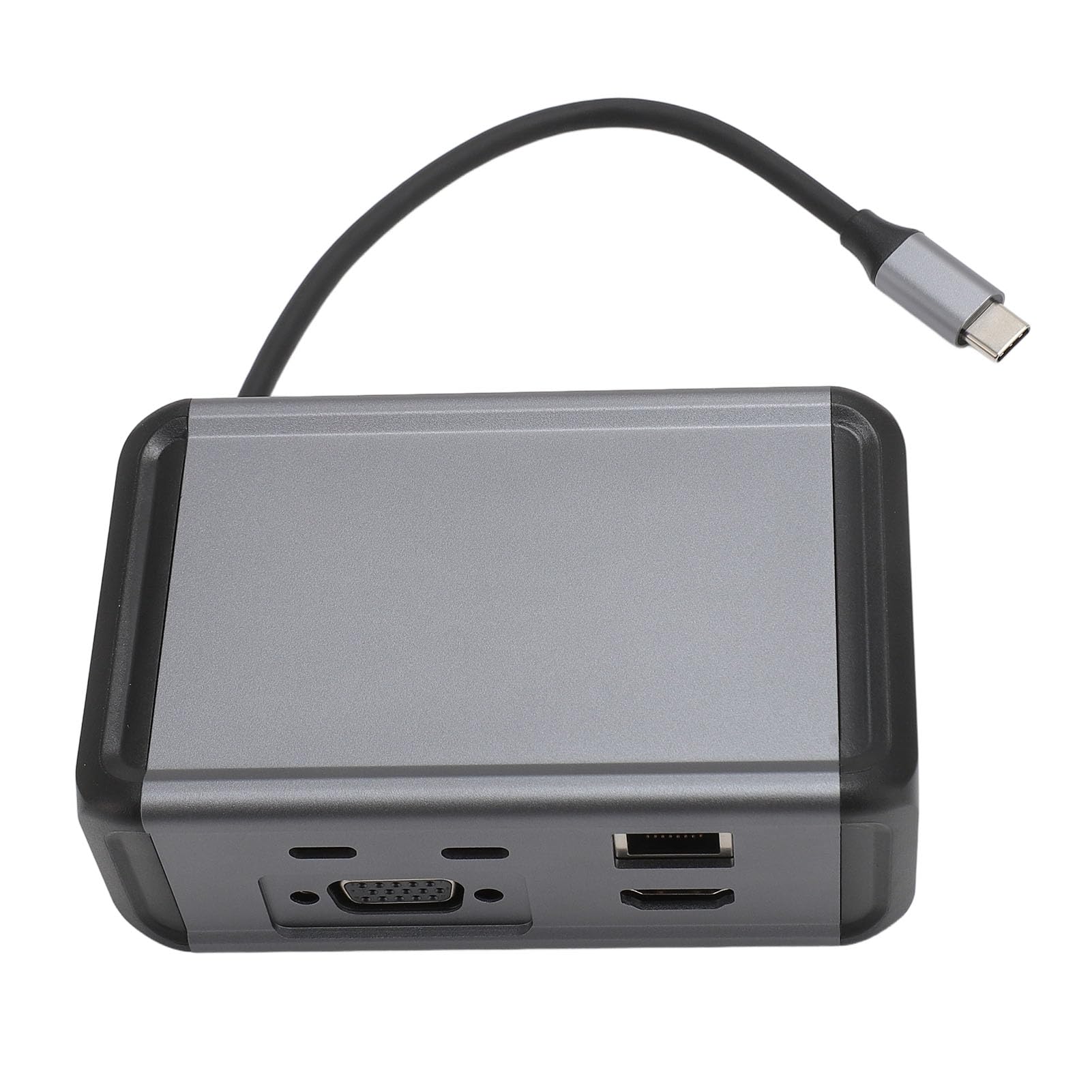 Hub USB C 12 in 1 Docking station in lega di alluminio, hub di tipo C con porte VGA PD RJ45 USB 3.0, docking station desktop verticale per computer portatile, display Ultra HD 4K