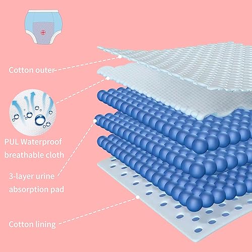 Miniatura 4 de BIG ELEPHANT Baby Girls' Padded Potty Training Pants Underwear