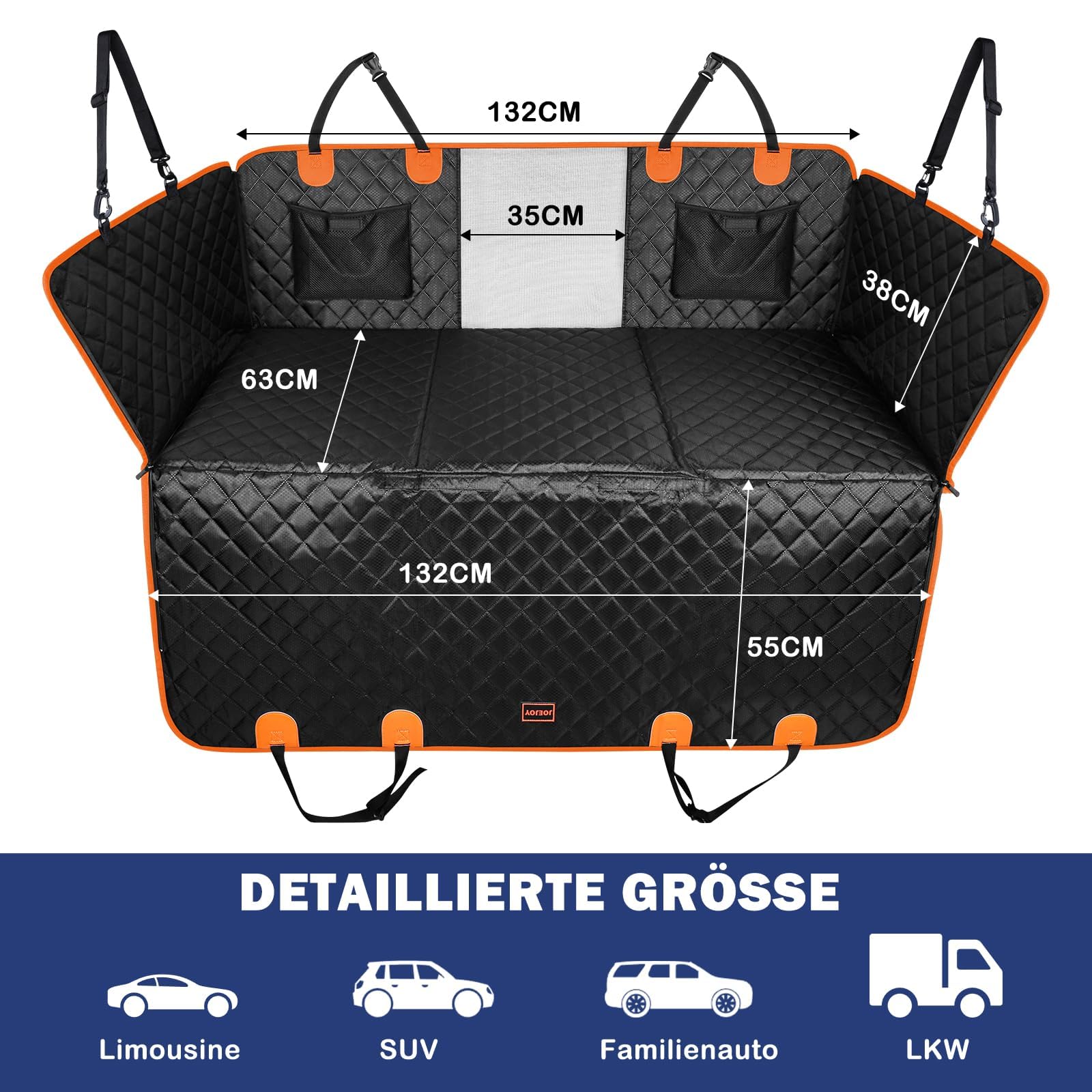 Housse de Siège Auto pour Chien pour Jeep Compass