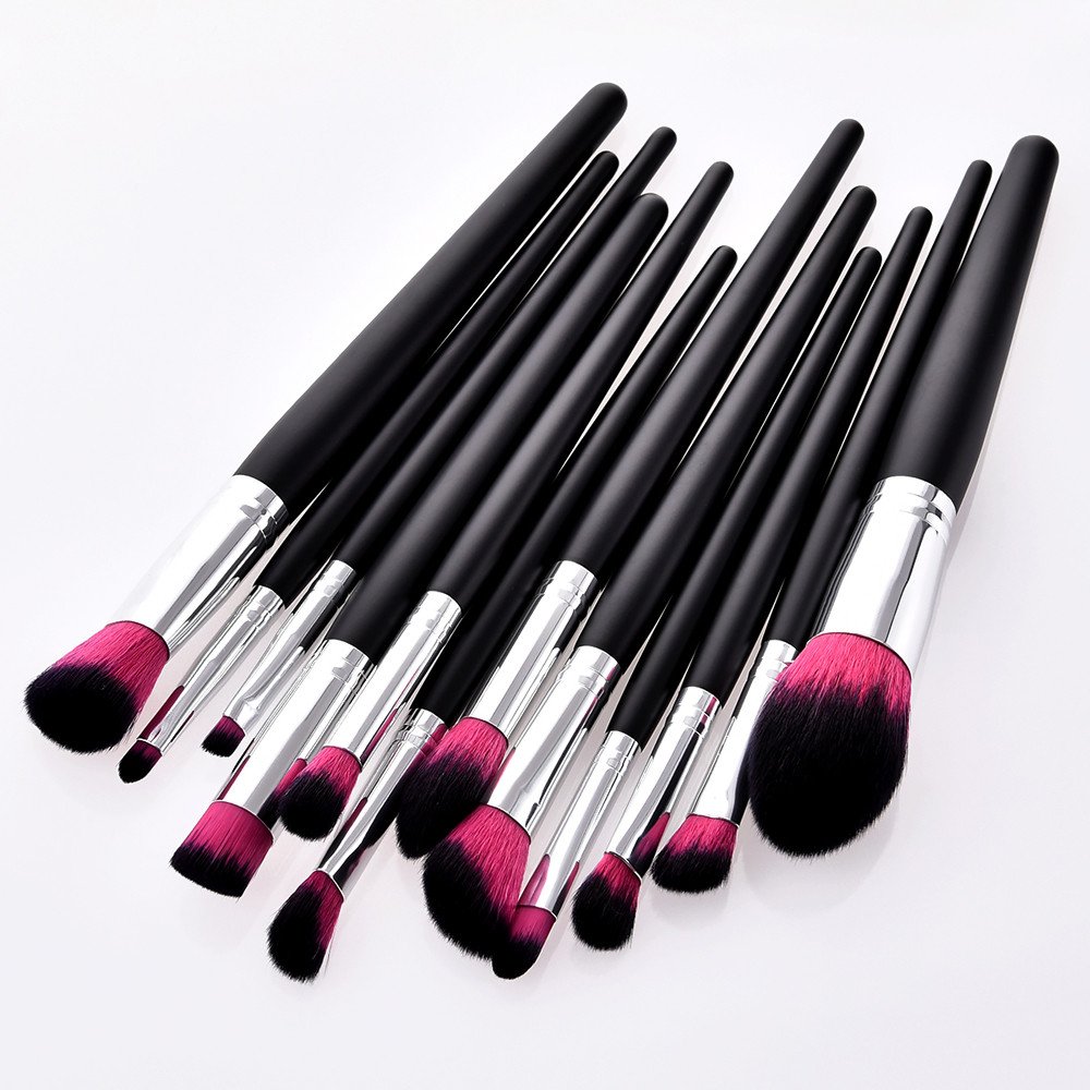 Set da 12 Pezzi Pennello per Eyeliner, ombretto, Labbra, Polvere, fondotinta, Pennello Star Make up Alien