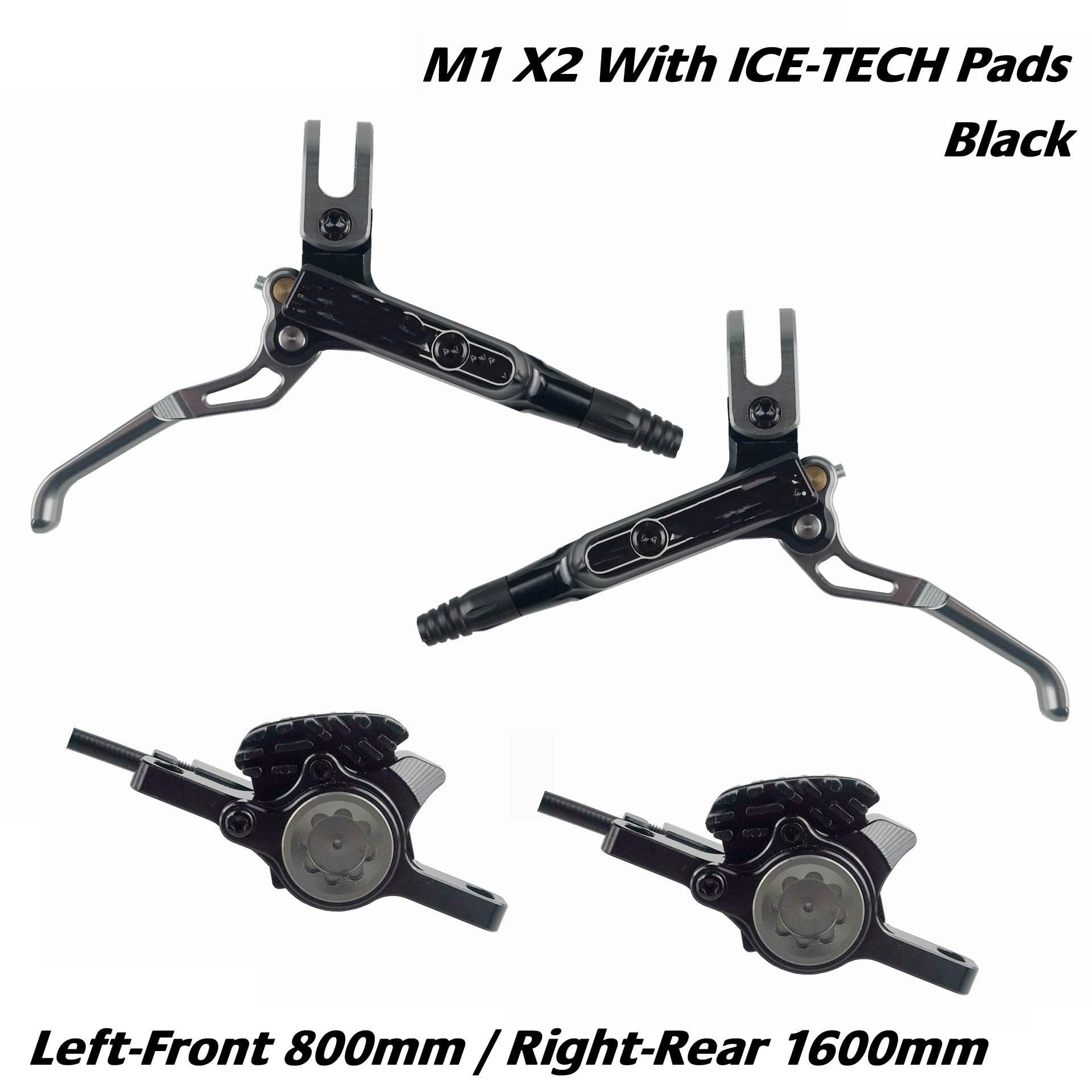 Freno de Tambor de Banda Trasera M1 Apto para X2 Apto para X4 Freno hidráulico de Bicicleta de montaña 800 mm 1500 mm Disco de presión de Aceite Ligero CNC Completo