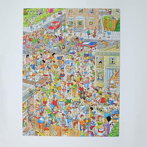 Miniatura 3 de Len Epstein - Rompecabezas cómico de 1000 piezas para adultos  Bloc Party  Rompecabezas cómico de 19.7 in x 26.0 in  Divertido rompecabezas para