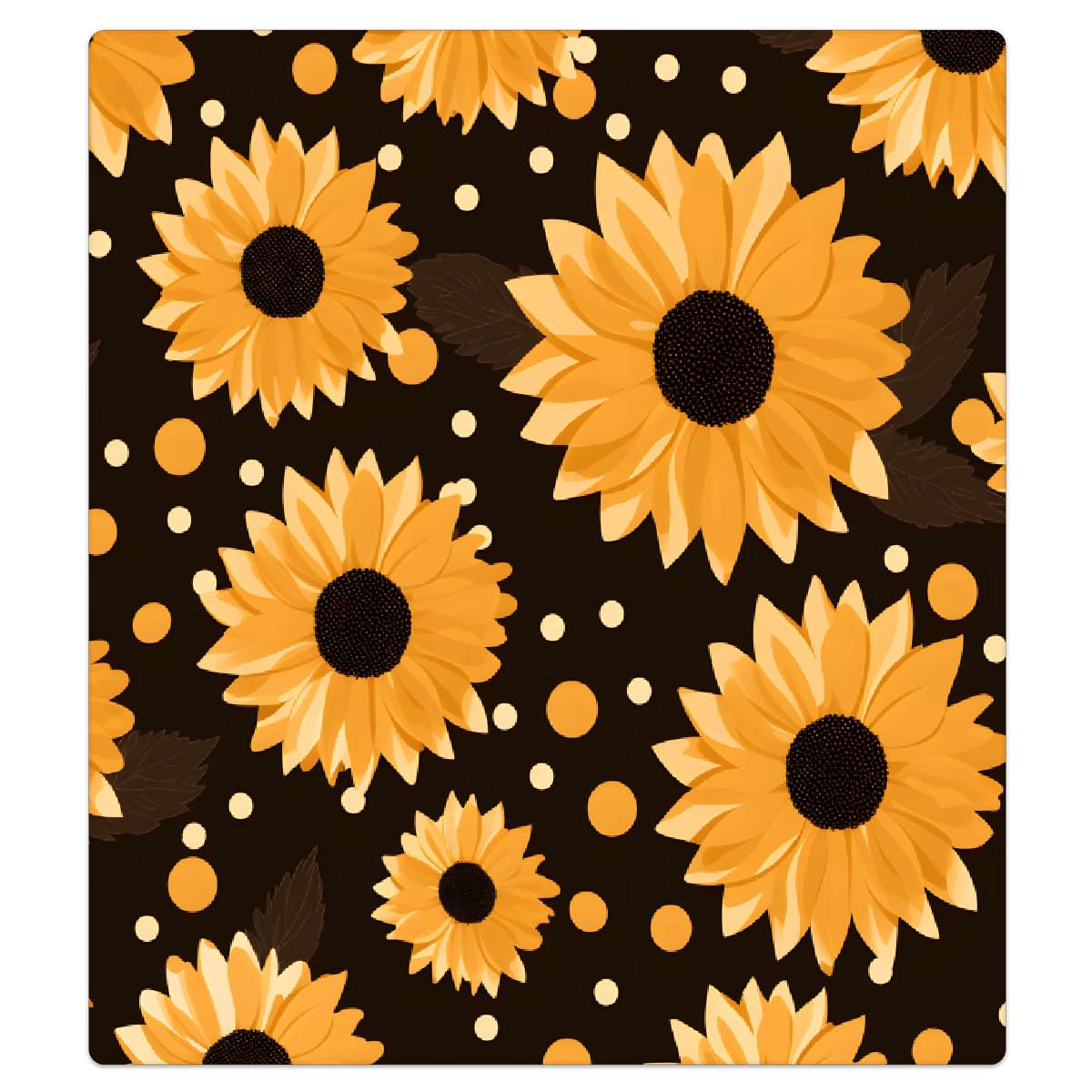 Aimant de lave-vaisselle étanche anti-trace motif tournesols jaunes cuisine