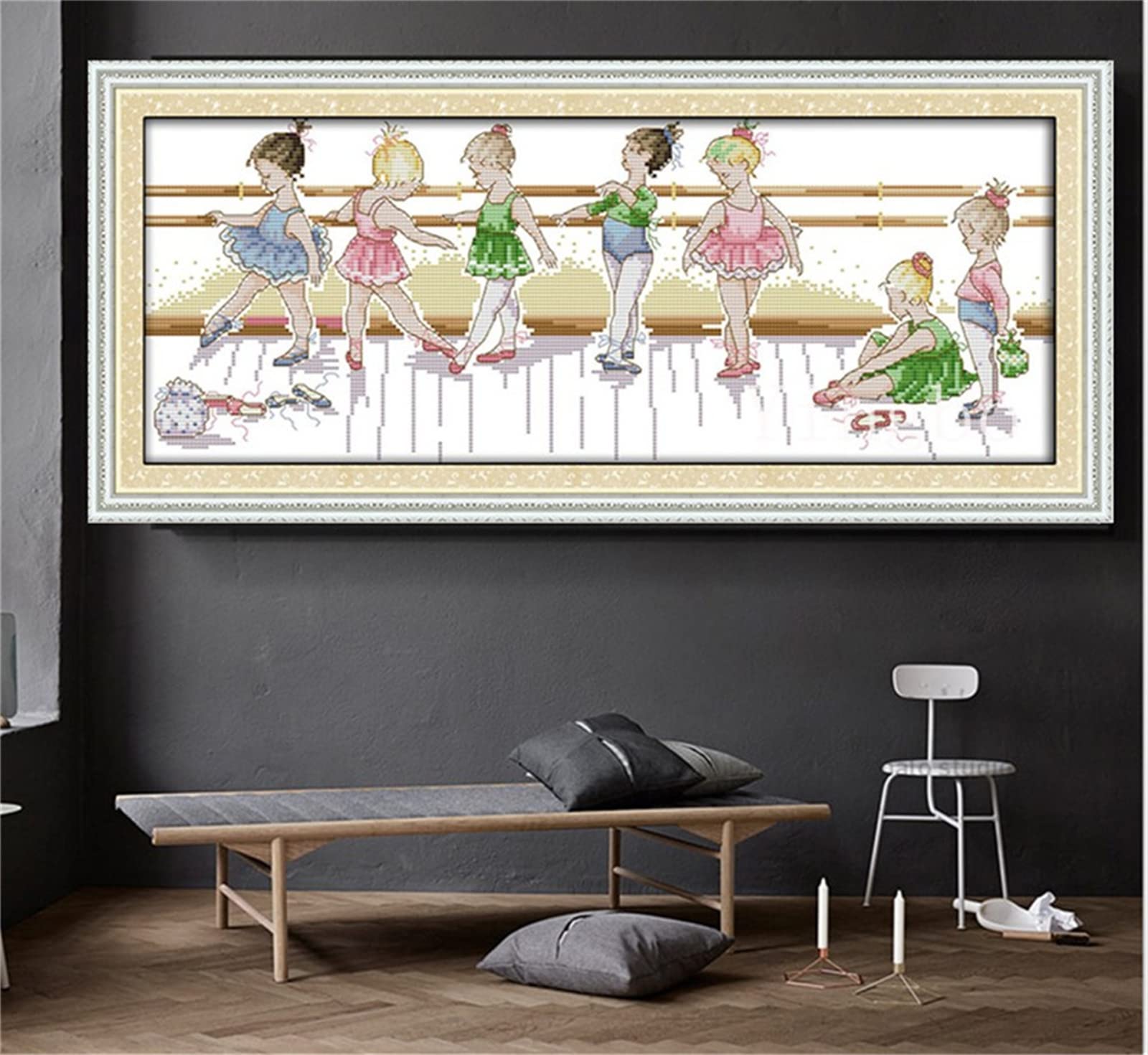 Acheter Kit de broderie diamant complet avec motif de danseuse et strass pour décoration de maison