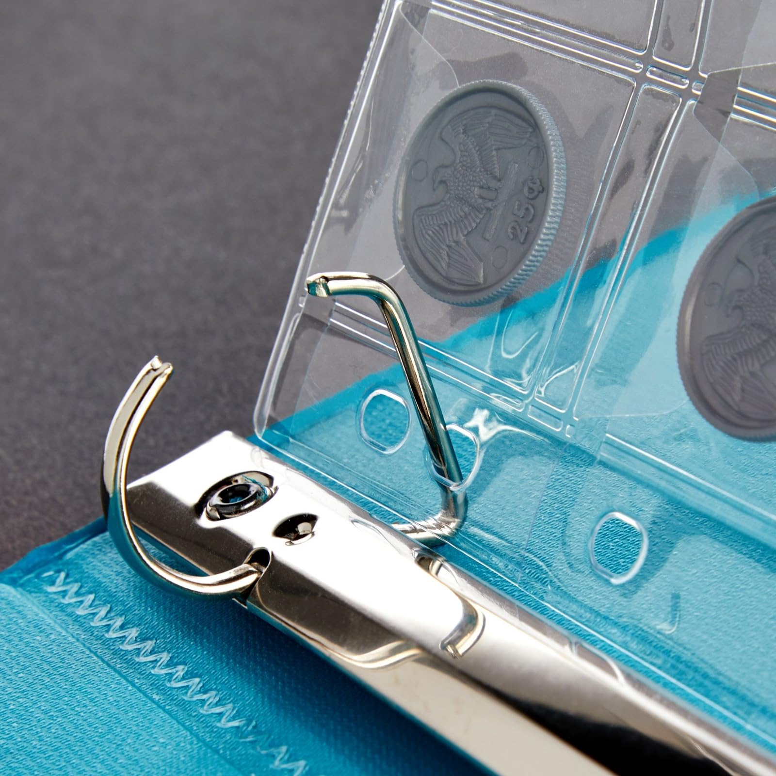 Amazon | Juvale コインコレクションブックページ - 透明ポリ塩化ビニルシート15枚、ポケット460枚、8×11インチ -  コインポケットページ 3リングバインダー用 - コレクターバインダーシート&安全なタックインフラップ&防水 通販