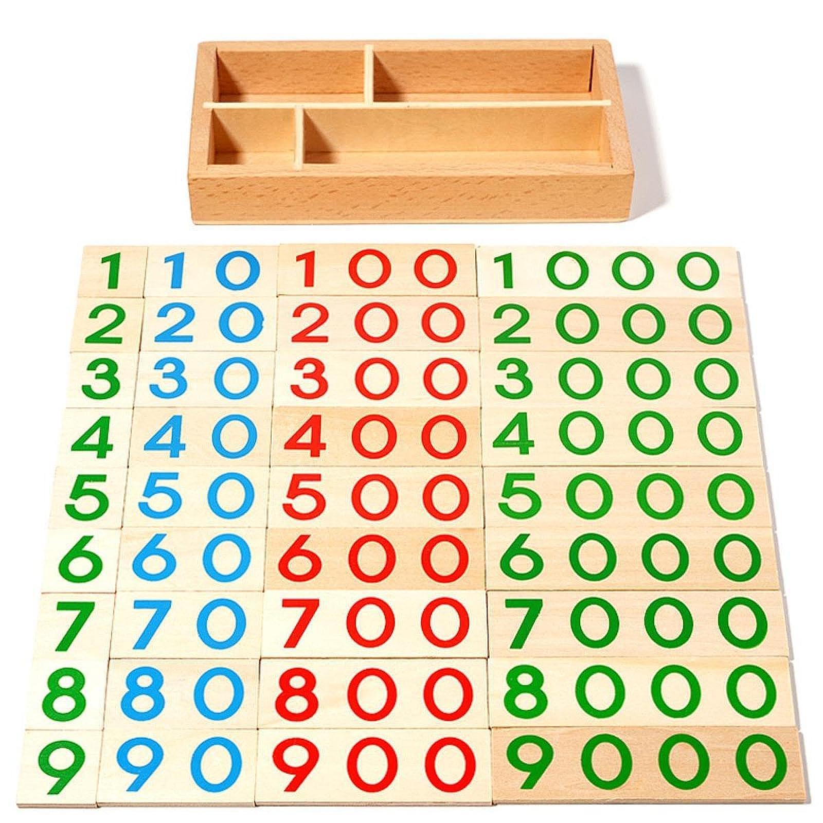 Numero Carte Apprendimento Set Carte Educative Prescolari in Legno Strumento Didattico Conteggio Manualità Adatto per Bambini Insegnanti Casa Scuola