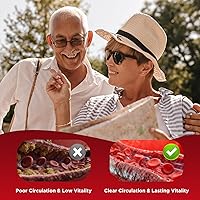 Vista 5 de Arroz de levadura roja con gomitas CoQ10, suplemento de arroz de levadura roja de 2400 mg, mejorado con coenzima Q10 200 mg para bienestar general