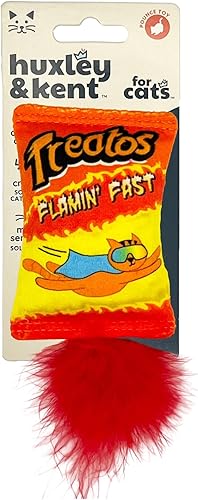 Miniatura 20 de Huxley & Kent Juguete de peluche para gatos – Juguete interactivo de hierba gatera para gatos y gatitos – Suave con crujido y hierba gatera –