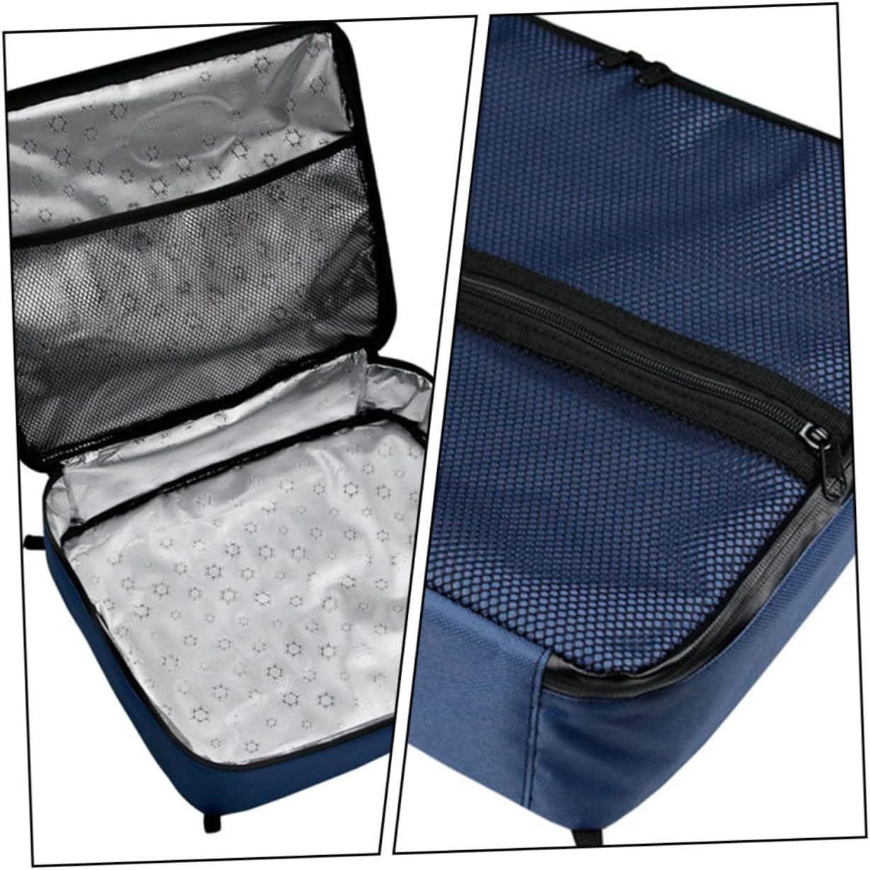 Toyvian Suction Cup Cooler Organizer Bag Lightweight Reusable Storage Pouch Mesh Pocket for Boating Camping and Outdoor Activities Blue