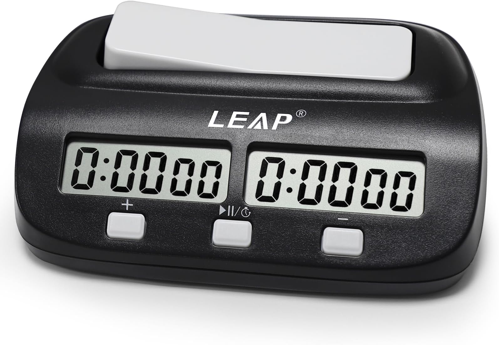Chess Clock Professional Portable Digital Chess Timer with Bonus Delay Count UP & Countdown Alarm Function for Chess and Other 2-players Board Game BLACK