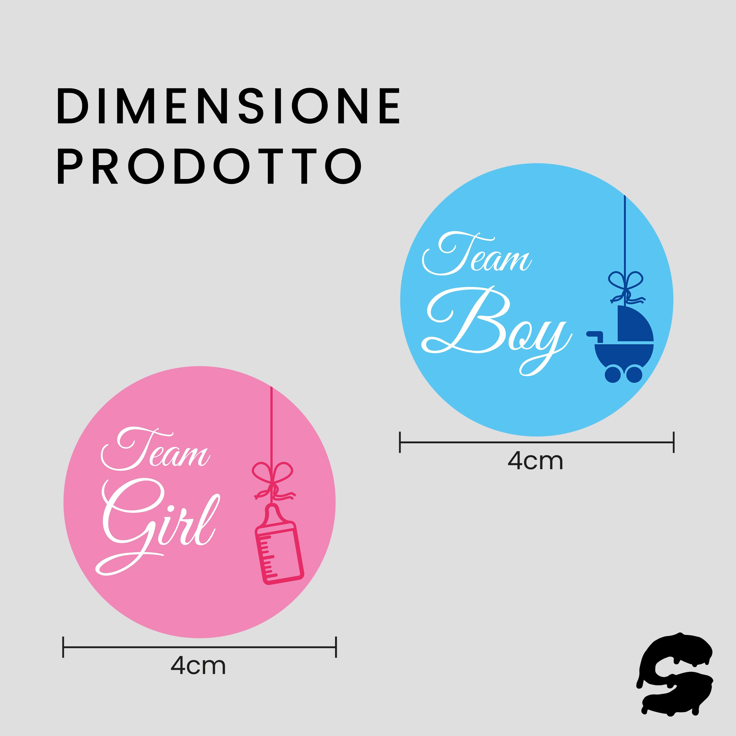 Set Gender Reveal Party - Poster 54x65cm + 60 Adesivi Boy/Girl, Per Feste Baby Shower E Rivelazione Sesso - Foto 7