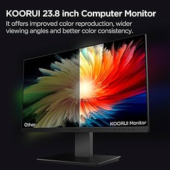Amazon.com: KOORUI 24 Inch Computer Monitor FHD 1920 x 1080p