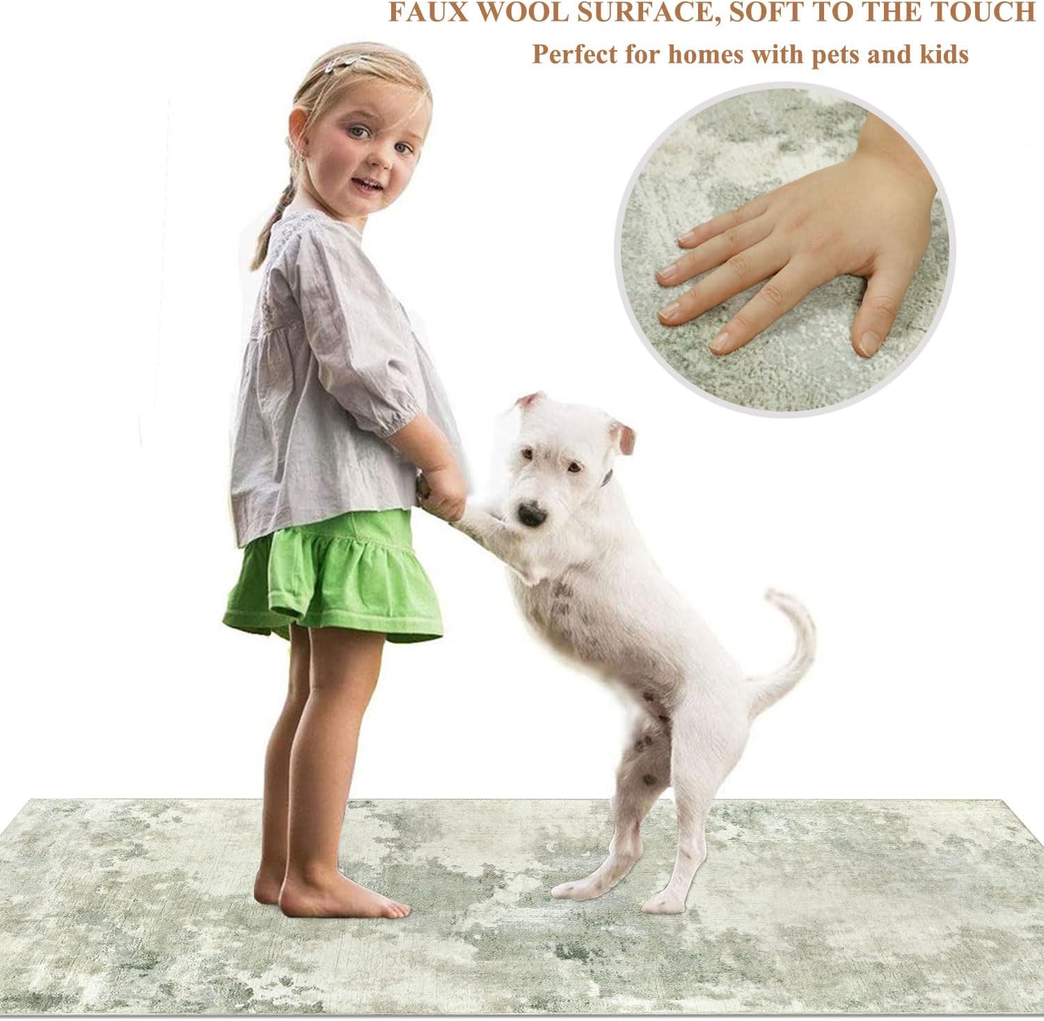 famibay 2x6 Rug Runners for Hallways Non Slip Washable Runner Rug Sage Green Hallway Rug Soft Low Pile Modern Abstract Printed Kitchen Runner Rug for Hallway Bedroom Entryway