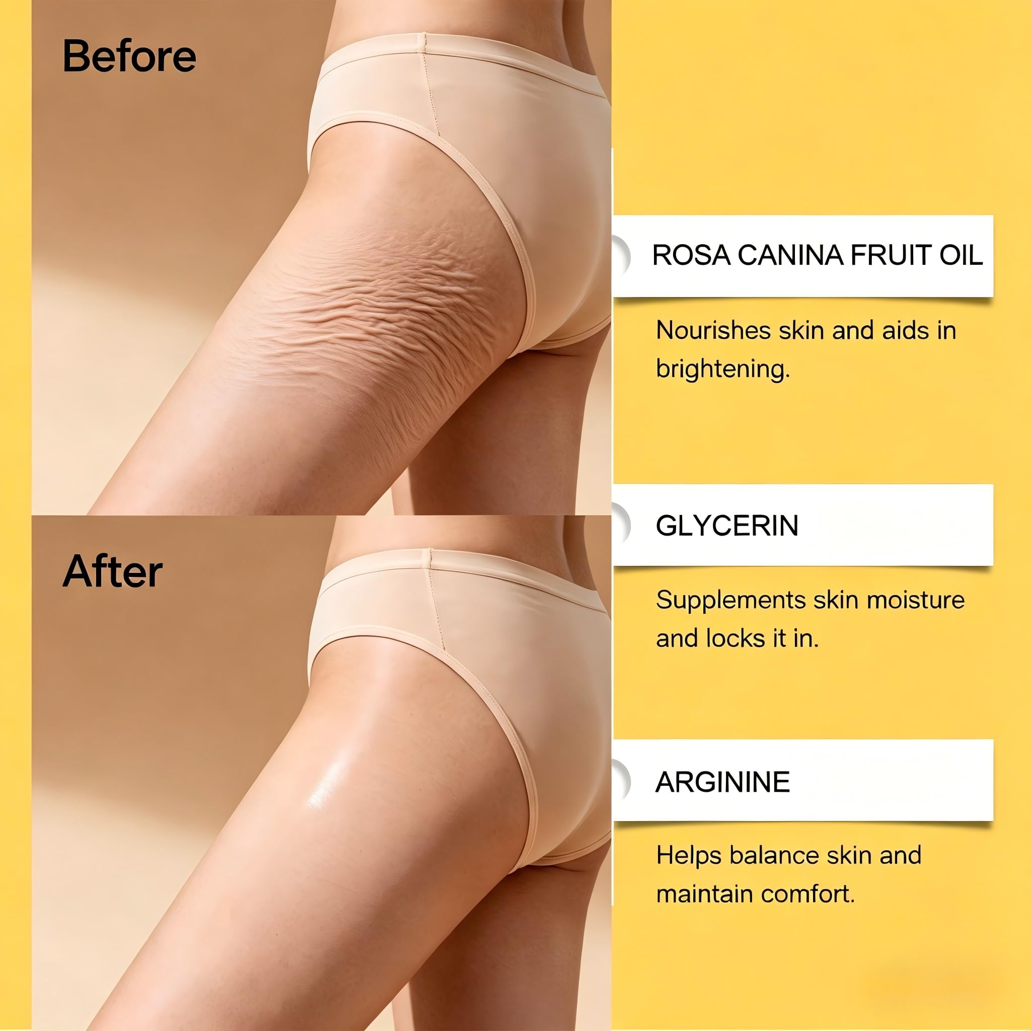 Crema rassodante per il corpo anti-cellulite, lozione per il corpo al collagene antirughe, olio per il corpo per una maggiore elasticità, lozione per il corpo rassodante e idratante (6 pezzi)