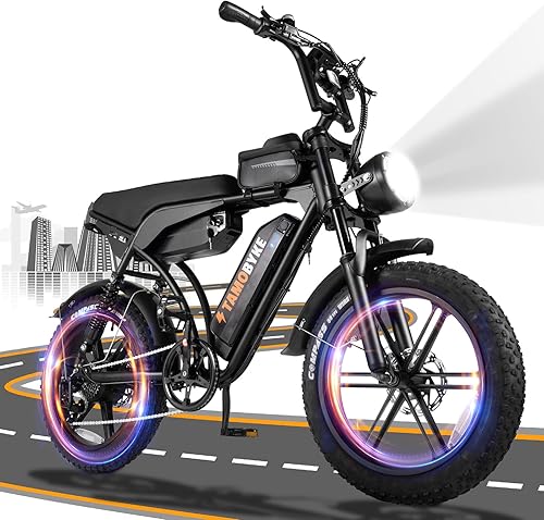 Bicicleta elĂ©ctrica para adultos, motor de 750 W, neumático grueso de 20 pulgadas, baterĂa extraĂble de 48 V 15 AH, 28 MPH y hasta 80 millas de Bicicleta elĂ©ctrica para adultos, motor de 750 W, neumático grueso de 20 pulgadas, baterĂa extraĂble de 48 V 15 AH, 28 MPH y hasta 80 millas de