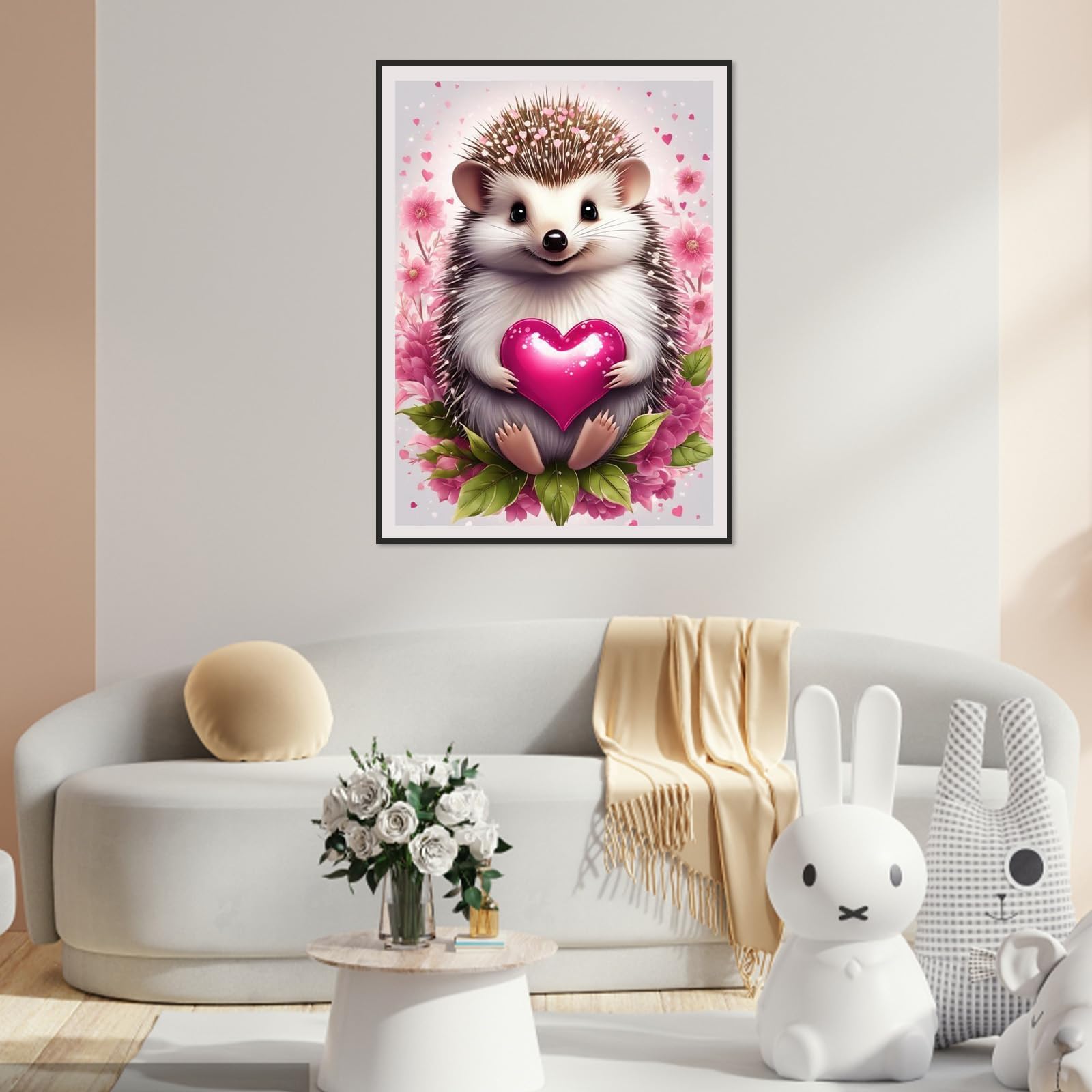 QENSPE 5D Diamond Painting Drago, Kit per Diamond Painting Adulti, Pittura Diamante Fai da Te, Colorato Painting Kit Completo per Principianti, Decorazione per Casa e Pareti 30x40cm