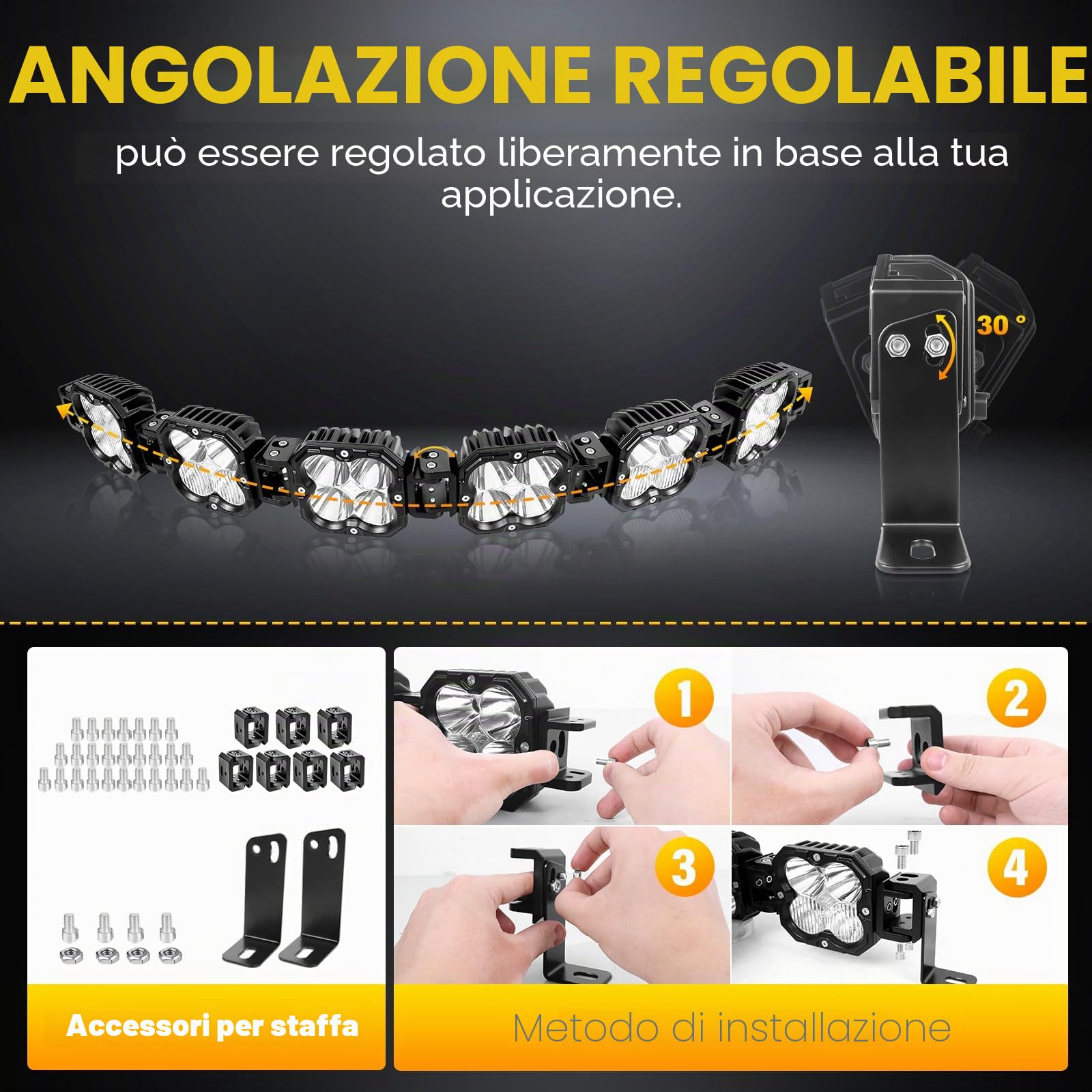 RIGIDON barra led fuoristrada 12V DT cablaggio kit, 40 pollici 180W 15000lm | 102cm, fari di profondità, luci di lavoro, per auto camion SUV UTE ATV barca 4x4 veicoli offroad, impermeabile, 6000K bianca