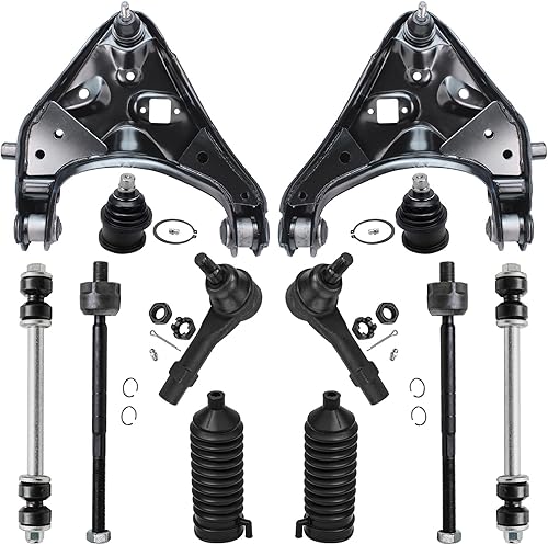 Miniatura 62 de Detroit Axle - Kit de suspensión delantera 2WD para Ford F-150 2004-2005, 2 brazos de control superiores, 2 rótulas inferiores, 2 barras