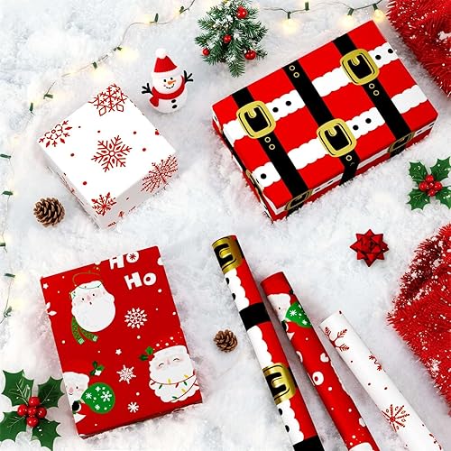 Vista 46 de WERNNSAI Rollos de papel de regalo de dinosaurios, 3 rollos de papel de regalo de dinosaurio rosa de 17 x 120 pulgadas, para bebés, niñas, Pink