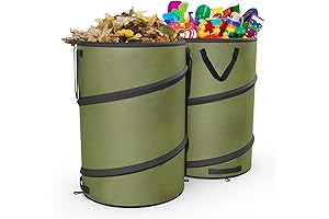 2-Pack 30-Gallon Pop-Up Trash Bag for Camping, RV, Gardening, Leaf Removal