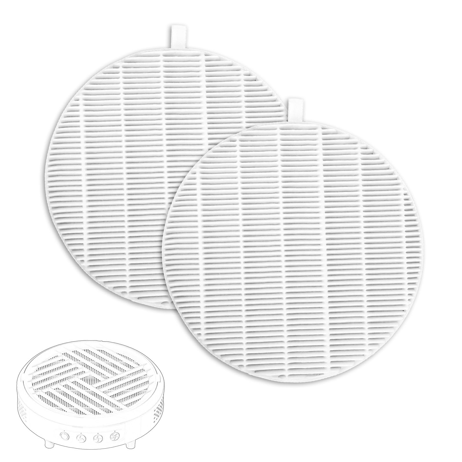 2pcs Nail Dust Collector Replacement Filters for MelodySusie HPro/SProR, Reusable Filter Compatible with Nail Dust Vacuum Machine, Easy to Clean (