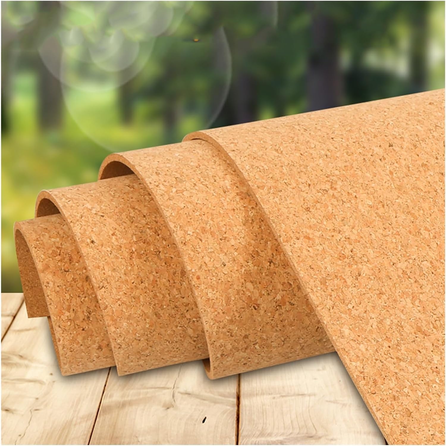 Rouleau de feuille de liège naturel de grande dimension 1,22 x 4,92 pour loisirs créatifs