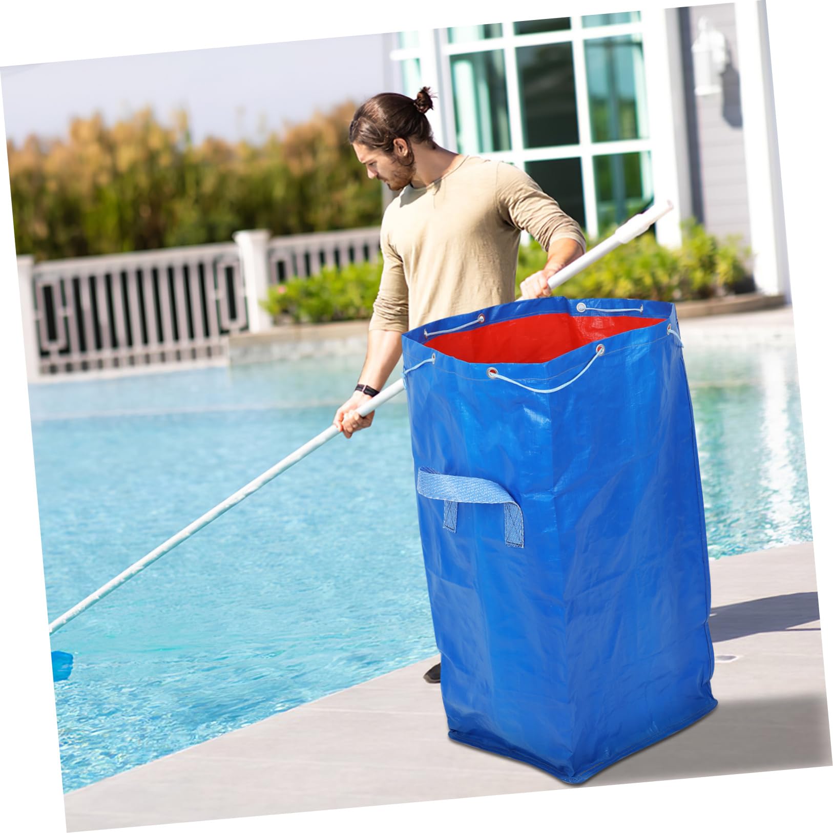 Gatuida Bolsa de Almacenamiento Grande para Organizar y Proteger para Piscina Material PE Resistente Capacidad Extragrande y Construcción Reforzada en Invierno