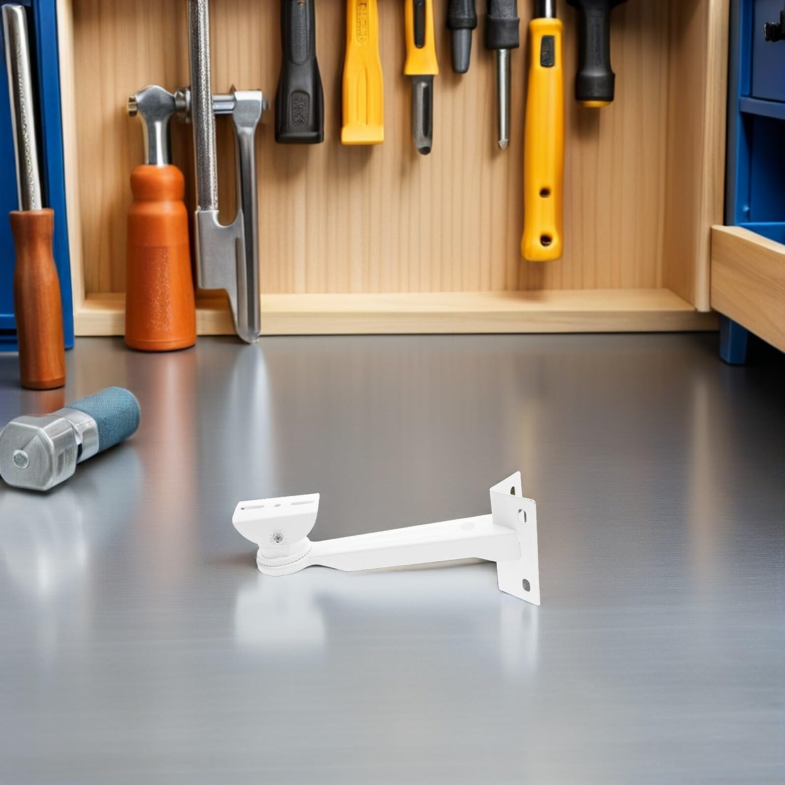 COLLBATH 2 Sätze Eckhalterung für Dome Security Camera aus Verstärktem Stahl mit Verstellbarem Wand-decken-montageadapter Platzsparend und Robust für Flexible Überwachung